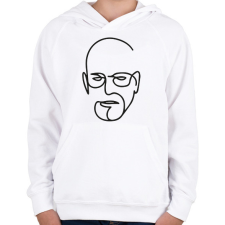 PRINTFASHION Walter White - Gyerek kapucnis pulóver - Fehér gyerek pulóver, kardigán