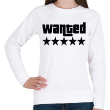 PRINTFASHION WANTED ★★★★★ (GTA) - Női pulóver - Fehér női pulóver, kardigán