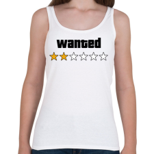 PRINTFASHION Wanted Level 2 - Női atléta - Fehér női trikó