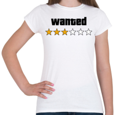 PRINTFASHION Wanted Level 3 - Női póló - Fehér női póló