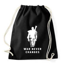 PRINTFASHION War Never Changes - Fallout - Fehér - Sportzsák, Tornazsák - Fekete tornazsák