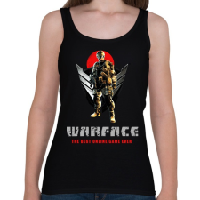PRINTFASHION warface - Női atléta - Fekete női trikó