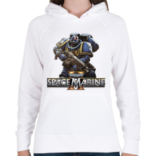 PRINTFASHION Warhammer 40000 - Női kapucnis pulóver - Fehér női pulóver, kardigán