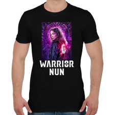 PRINTFASHION Warrior Nun - Férfi póló - Fekete férfi póló