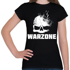 PRINTFASHION Warzone fejlövés - Női póló - Fekete