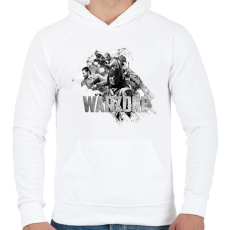 PRINTFASHION Warzone - Férfi kapucnis pulóver - Fehér