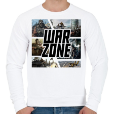 PRINTFASHION Warzone - Férfi pulóver - Fehér férfi pulóver, kardigán