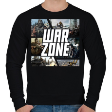 PRINTFASHION Warzone - Férfi pulóver - Fekete