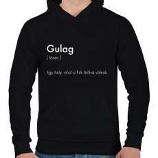 PRINTFASHION Warzone Gulag - Férfi kapucnis pulóver - Fekete