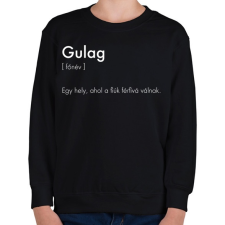 PRINTFASHION Warzone Gulag - Gyerek pulóver - Fekete gyerek pulóver, kardigán