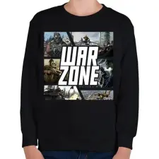 PRINTFASHION Warzone - Gyerek pulóver - Fekete gyerek pulóver, kardigán