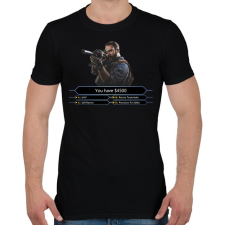 PRINTFASHION Warzone Millionaire - Férfi póló - Fekete férfi póló