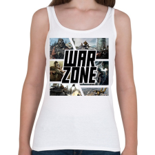 PRINTFASHION Warzone - Női atléta - Fehér női trikó