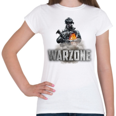 PRINTFASHION Warzone - Női póló - Fehér