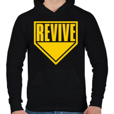 PRINTFASHION Warzone Revive - Férfi kapucnis pulóver - Fekete