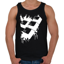 PRINTFASHION Wasd - Férfi atléta - Fekete atléta, trikó