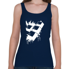 PRINTFASHION wasd - Női atléta - Sötétkék női trikó