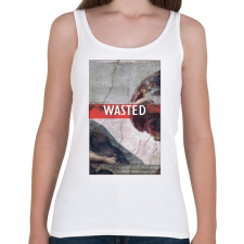 PRINTFASHION wasted - Női atléta - Fehér női trikó