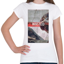 PRINTFASHION wasted - Női póló - Fehér női póló