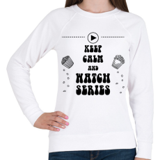 PRINTFASHION Watch series - Női pulóver - Fehér
