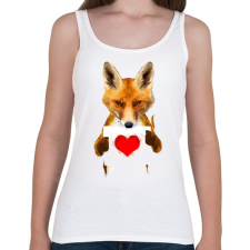 PRINTFASHION Watercolor fox love - Női atléta - Fehér női trikó