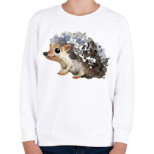 PRINTFASHION Watercolor Hedgehog - Gyerek pulóver - Fehér gyerek pulóver, kardigán