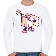 PRINTFASHION Wc papír dab - Férfi pulóver - Fehér férfi pulóver, kardigán