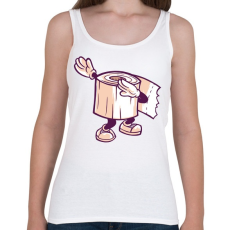 PRINTFASHION Wc papír dab - Női atléta - Fehér