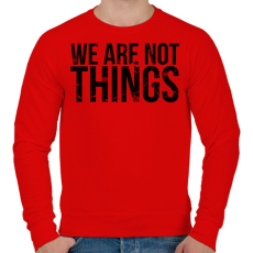 PRINTFASHION We are not - Férfi pulóver - Piros
