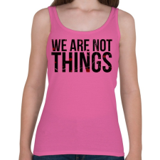PRINTFASHION We are not - Női atléta - Rózsaszín női trikó