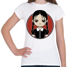 PRINTFASHION Wednesday - Addams Family  - Női póló - Fehér