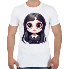 PRINTFASHION Wednesday Addams - Férfi póló - Fehér férfi póló