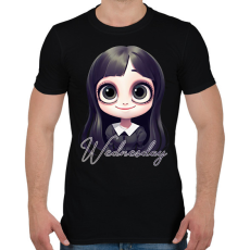 PRINTFASHION Wednesday Addams - Férfi póló - Fekete
