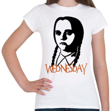 PRINTFASHION Wednesday Addams - Női póló - Fehér női póló