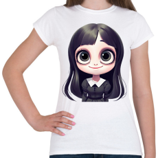 PRINTFASHION Wednesday Addams - Női póló - Fehér