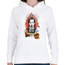 PRINTFASHION Wednesday art 3 - Női kapucnis pulóver - Fehér női pulóver, kardigán