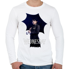 PRINTFASHION Wednesday art  - Férfi hosszú ujjú póló - Fehér férfi póló