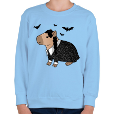 PRINTFASHION Wednesday capybara - Gyerek pulóver - Világoskék