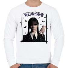 PRINTFASHION Wednesday és Izé - Férfi pulóver - Fehér férfi pulóver, kardigán