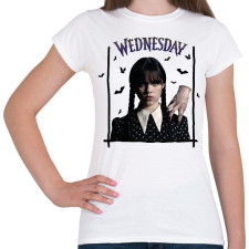 PRINTFASHION Wednesday és Izé - Női póló - Fehér női póló