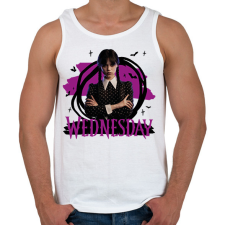 PRINTFASHION Wednesday - Férfi atléta - Fehér atléta, trikó