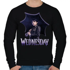 PRINTFASHION Wednesday - Férfi pulóver - Fekete