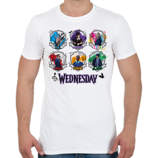 PRINTFASHION Wednesday friends firka - Férfi póló - Fehér