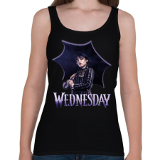 PRINTFASHION Wednesday - Női atléta - Fekete női trikó