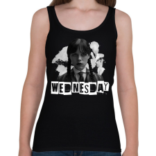 PRINTFASHION wednesday - Női atléta - Fekete női trikó