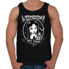 PRINTFASHION Wednesday not today 2 - Férfi atléta - Fekete atléta, trikó