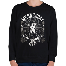 PRINTFASHION Wednesday sötét alaphoz - Gyerek pulóver - Fekete gyerek pulóver, kardigán