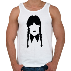 PRINTFASHION Wednesday sziluett - Férfi atléta - Fehér