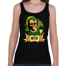 PRINTFASHION Weed - Női atléta - Fekete