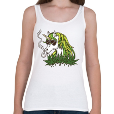 PRINTFASHION WeedCorn - Női atléta - Fehér női trikó